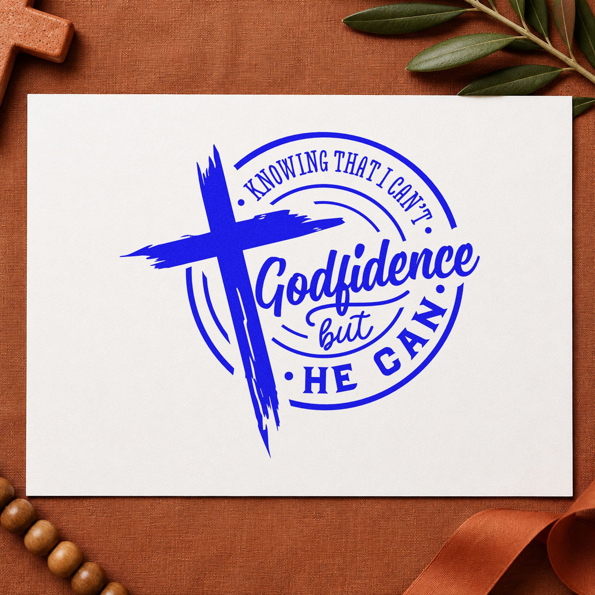 Godfidence Cross Emblem Hand Stamp – Duo in use 6