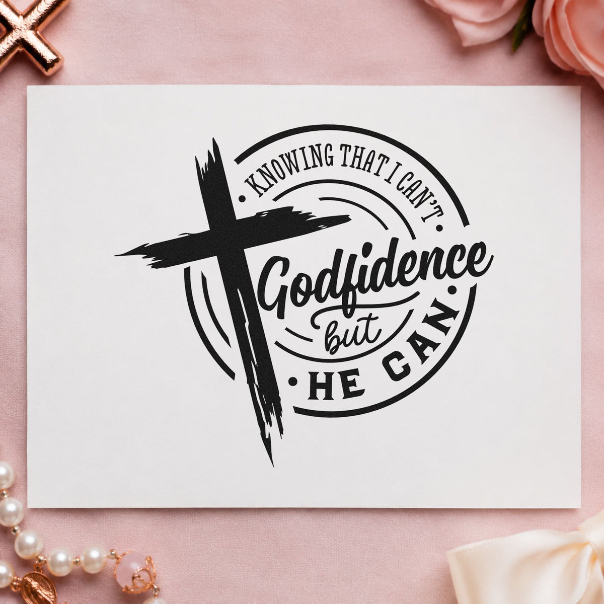 Godfidence Cross Emblem Hand Stamp – Duo in use 9