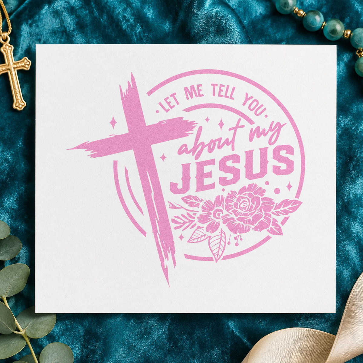 Let Me Tell You About My Jesus Stamp – PSI Pre-Inked in use 10