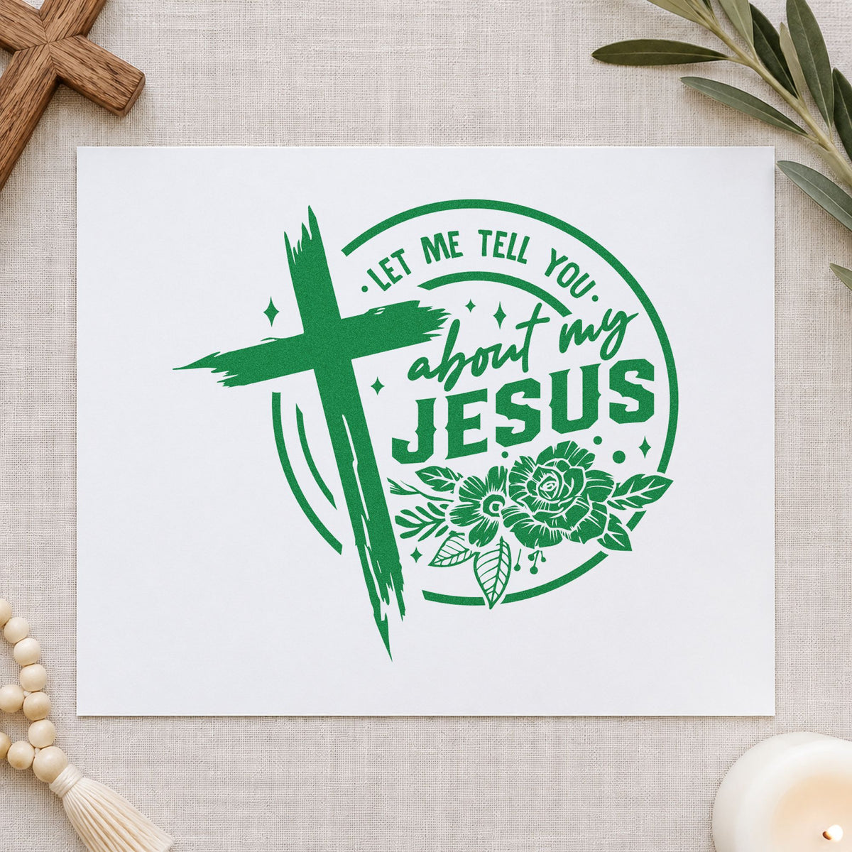 Let Me Tell You About My Jesus Stamp – PSI Pre-Inked in use 8