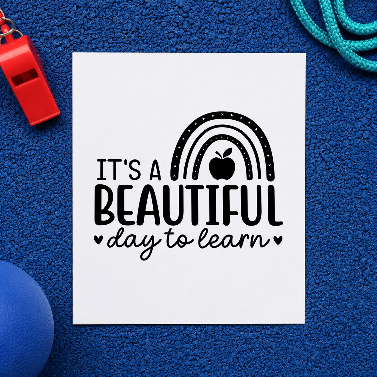 Pre-Inked Beautiful Day To Learn Stamp – PSI in use 9