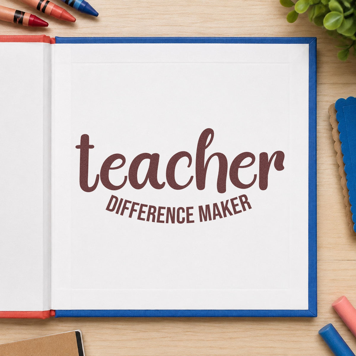 Teacher Difference Maker Stamp – Duo Hand in use 4
