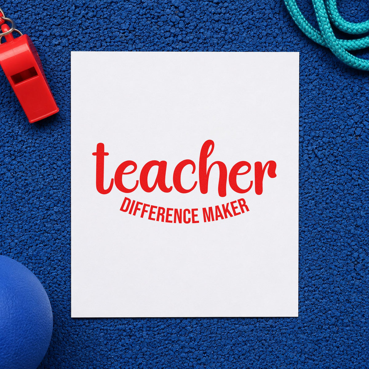 Teacher Difference Maker Stamp – Duo Hand in use 7