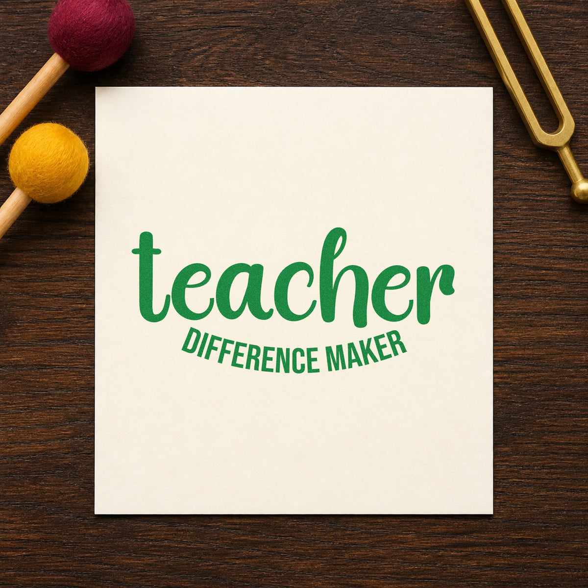 Teacher Difference Maker Stamp – Duo Hand in use 8