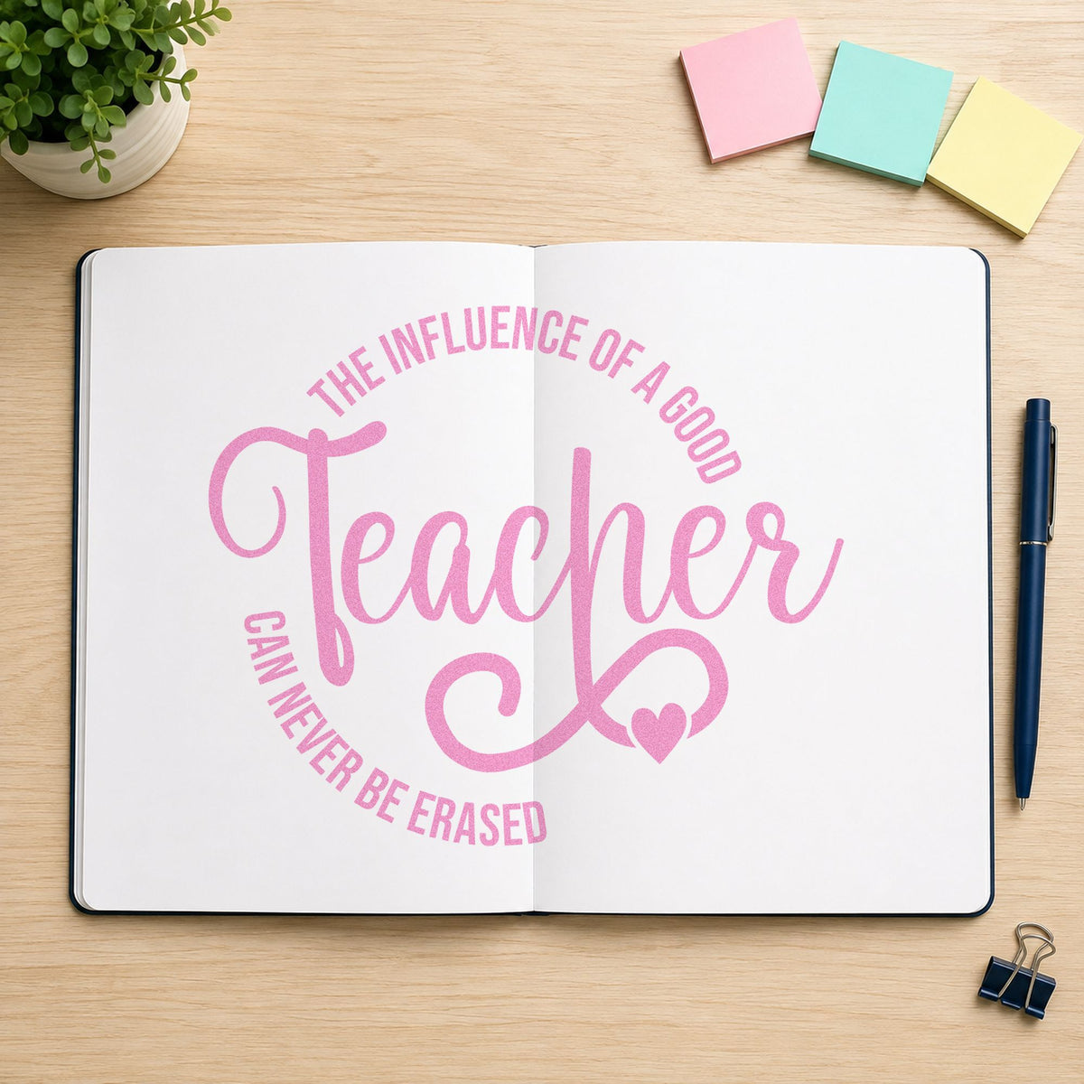 Good Teacher Influence Circle Stamp – PSI Pre-Inked in use 10