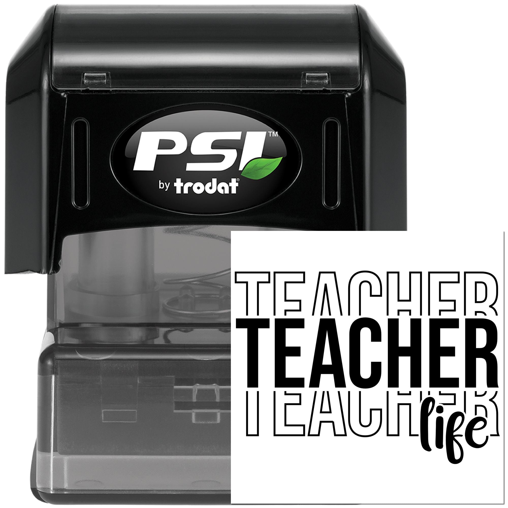 PSI by Trodat self-inking teacher rubber stamp for classroom grading and lesson feedback