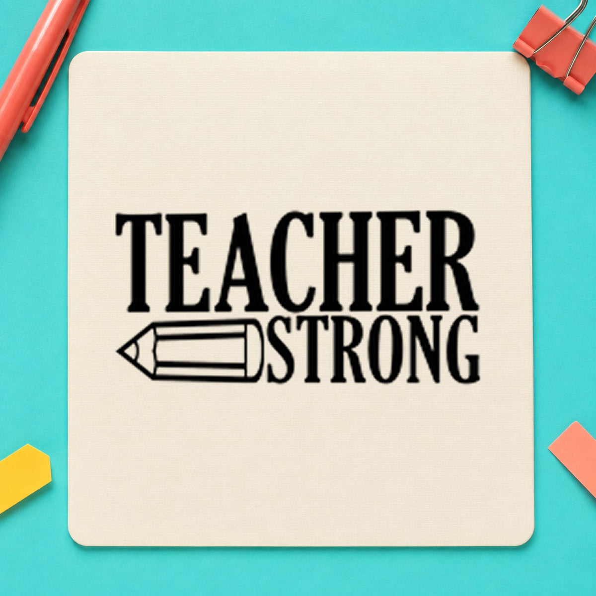 Teacher Strong Pencil Stamp – Wood Handle in use 9