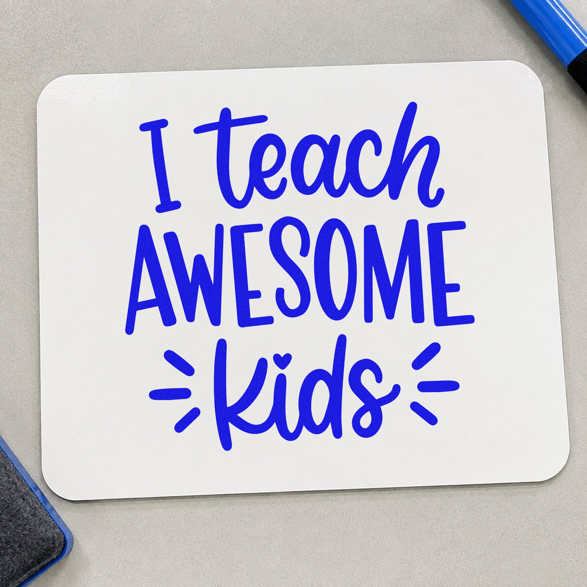 I Teach Awesome Kids With Hearts Stamp – Self-Inking in use 5