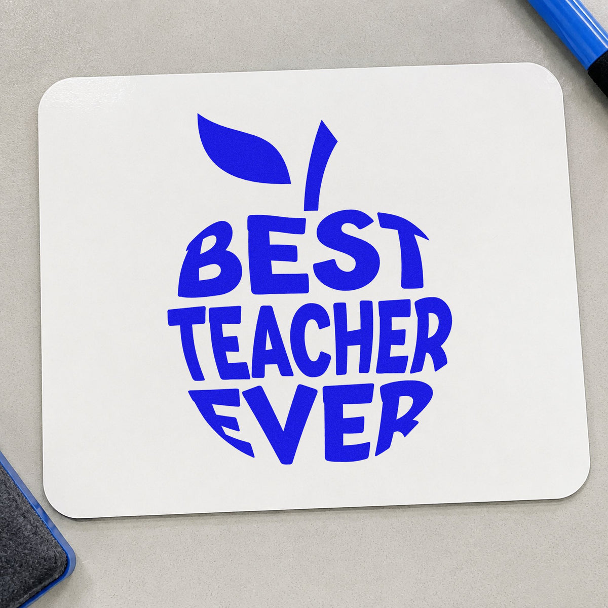 Best Teacher Ever Apple Pre-Inked Stamp – PSI in use 6