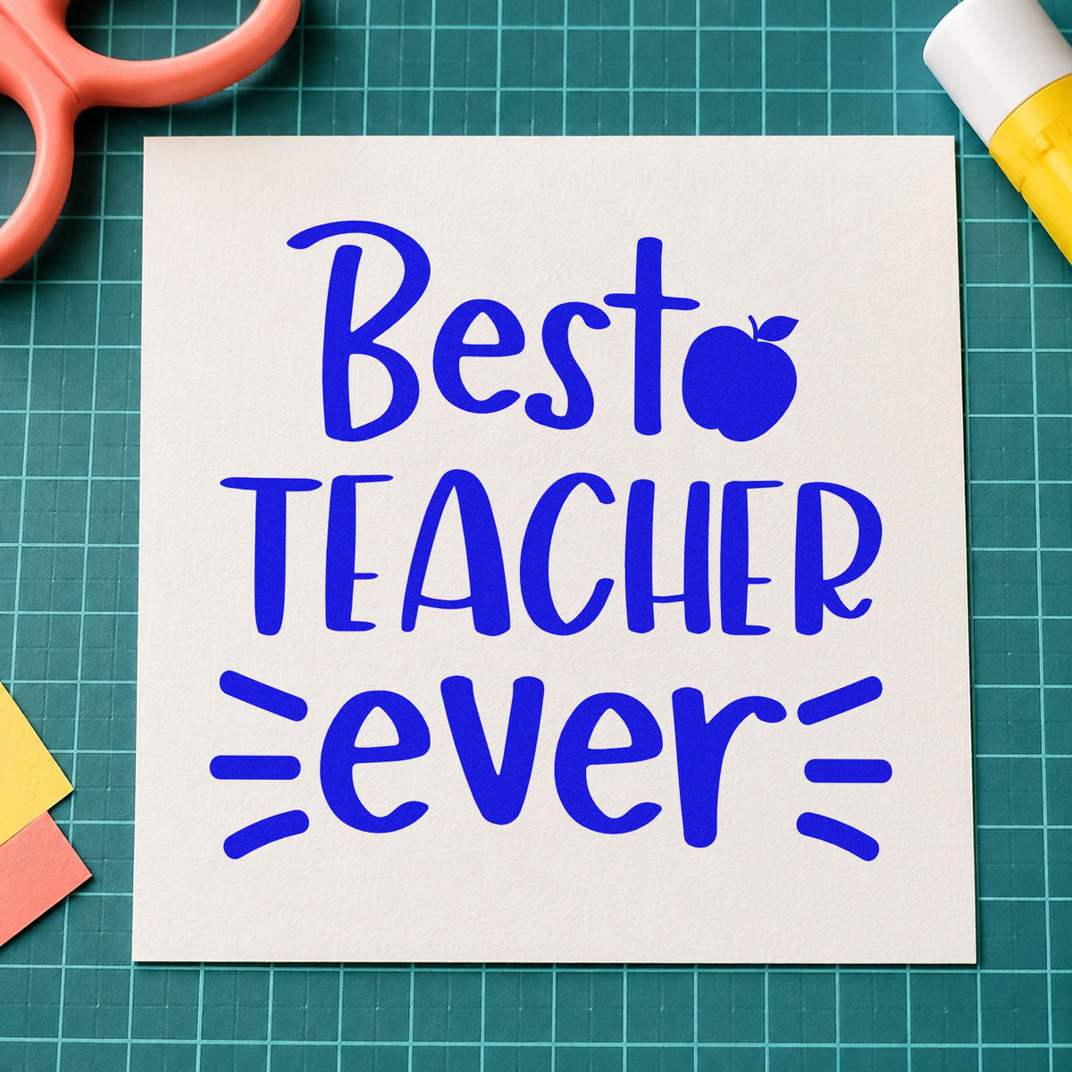 Best Teacher Ever Pre-Inked Stamp – PSI in use 5