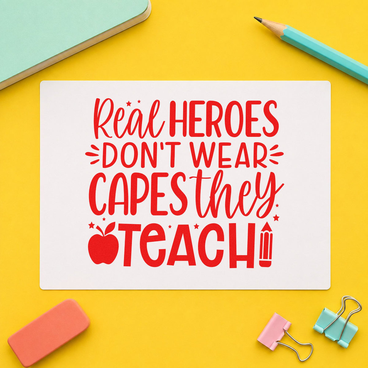 Real Heroes Teach Stamp – Self-Inking in use 7