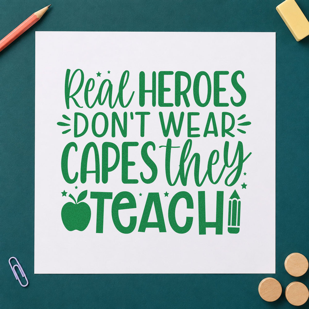 Real Heroes Teach Stamp – Self-Inking in use 8