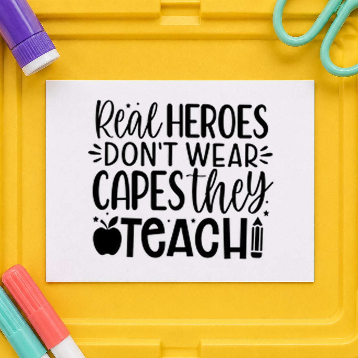 Real Heroes Teach Stamp – Self-Inking in use 9