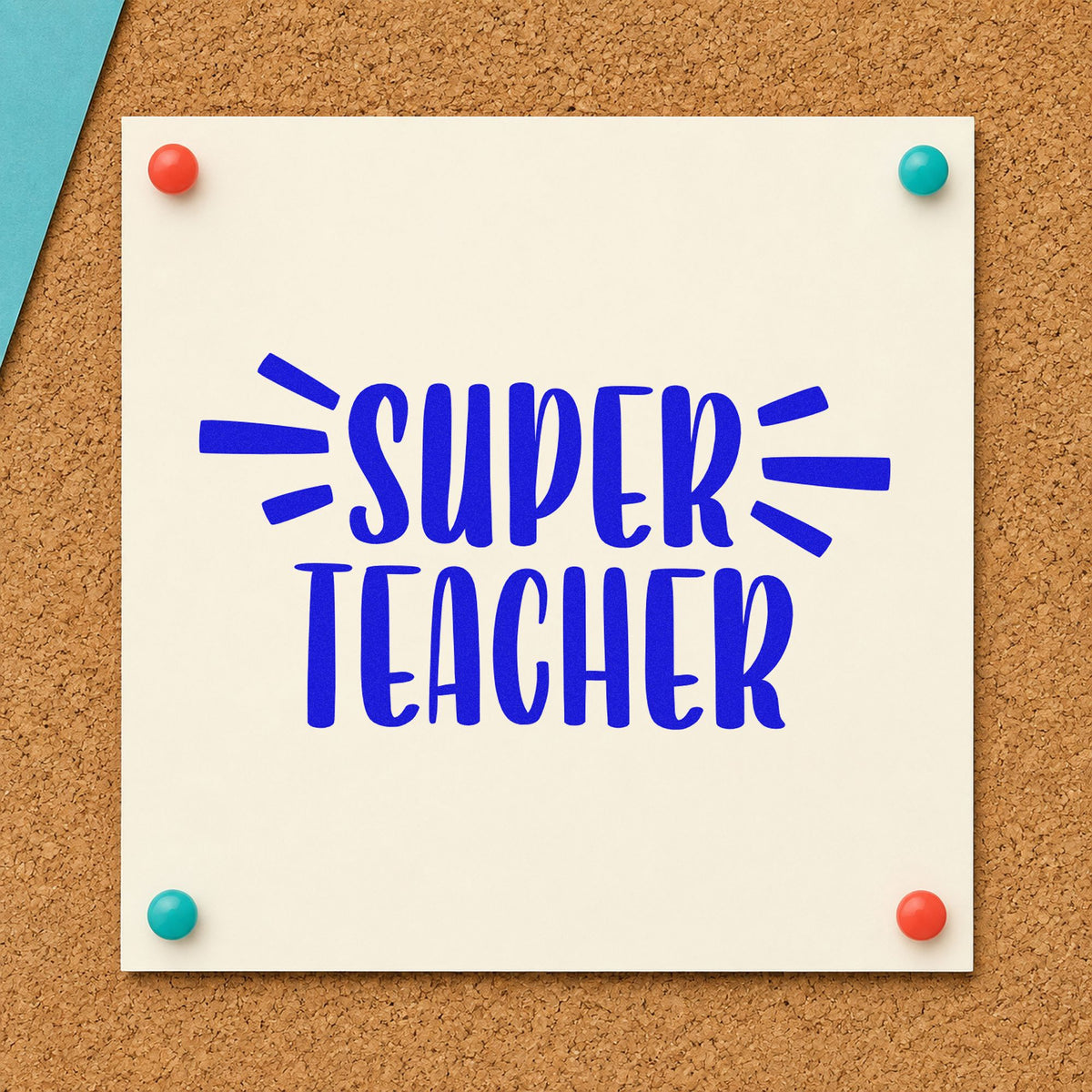 Super Teacher Bold Lettering Pre-Inked Stamp – PSI in use 6