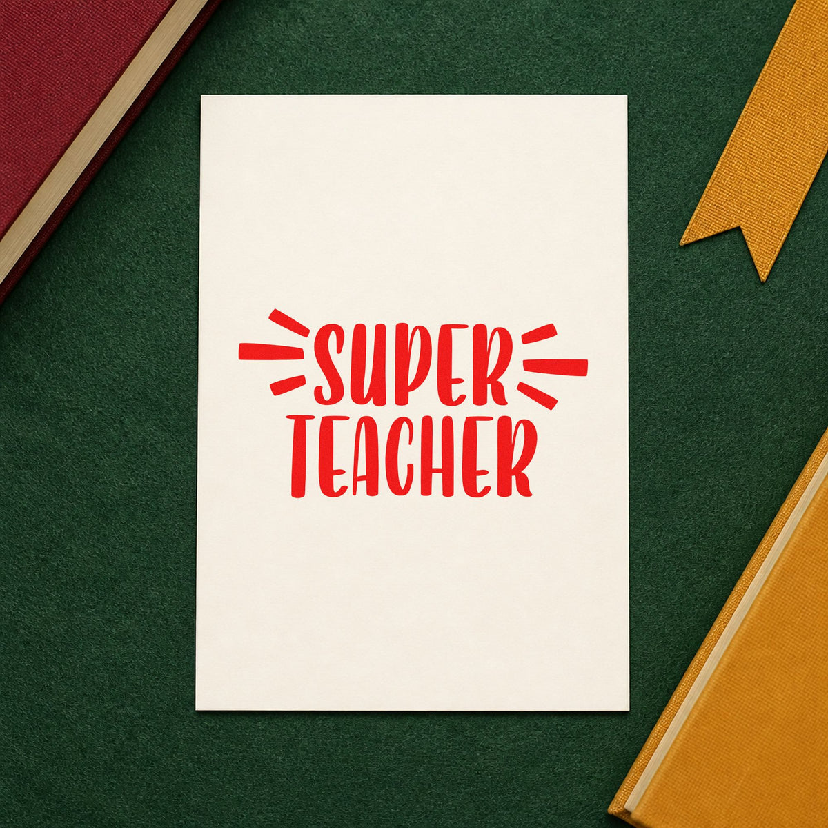 Super Teacher Bold Lettering Pre-Inked Stamp – PSI in use 7