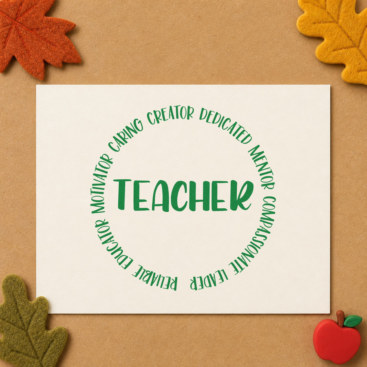 PSI Pre-Inked Teacher Circular Qualities Stamp in use 3