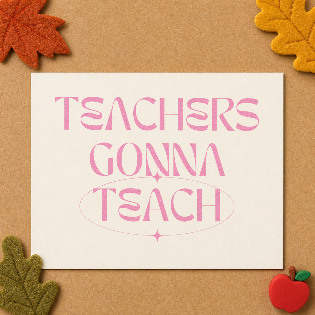 Teachers Gonna Teach Hand Stamp – Duo in use 10