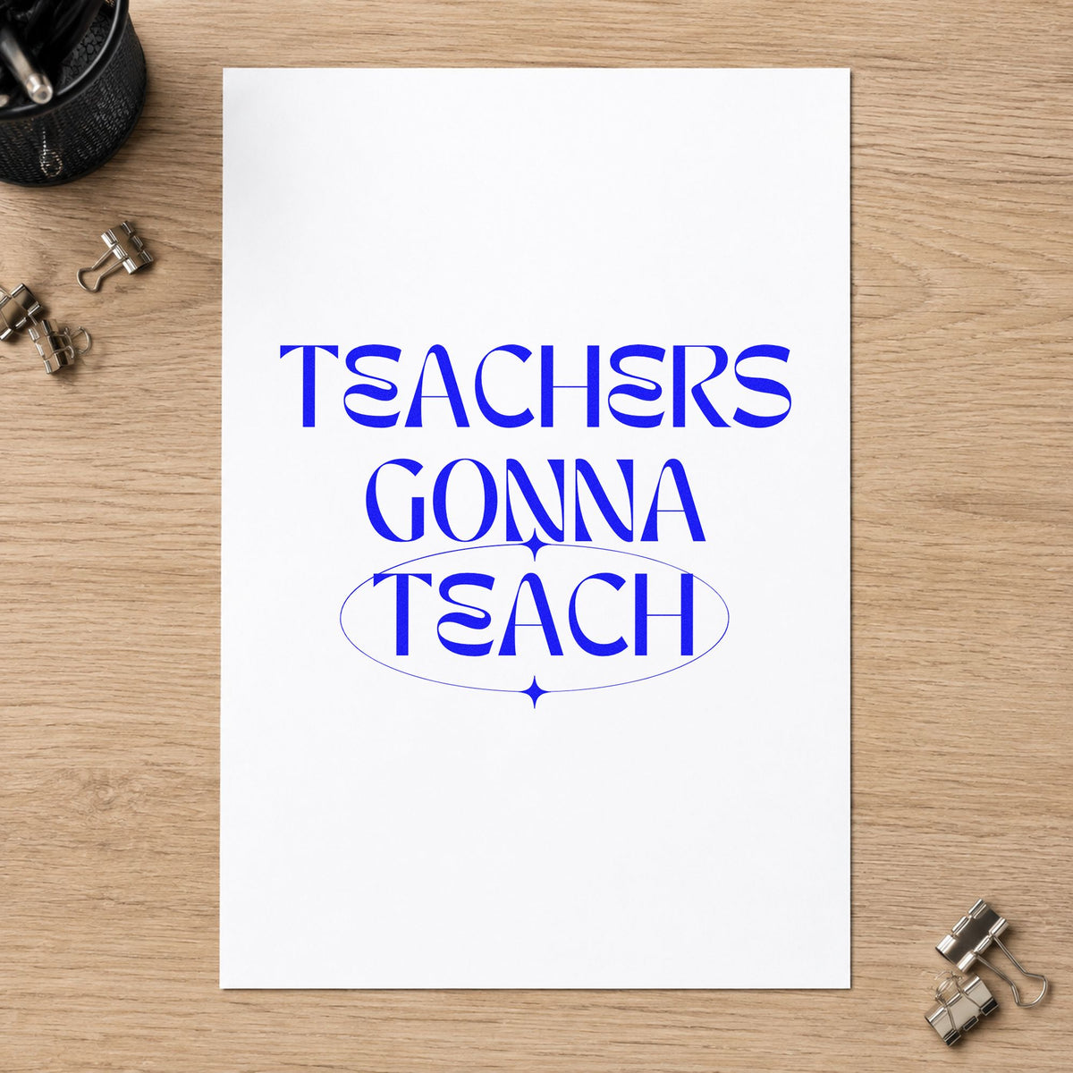 Teachers Gonna Teach Hand Stamp – Duo in use 6