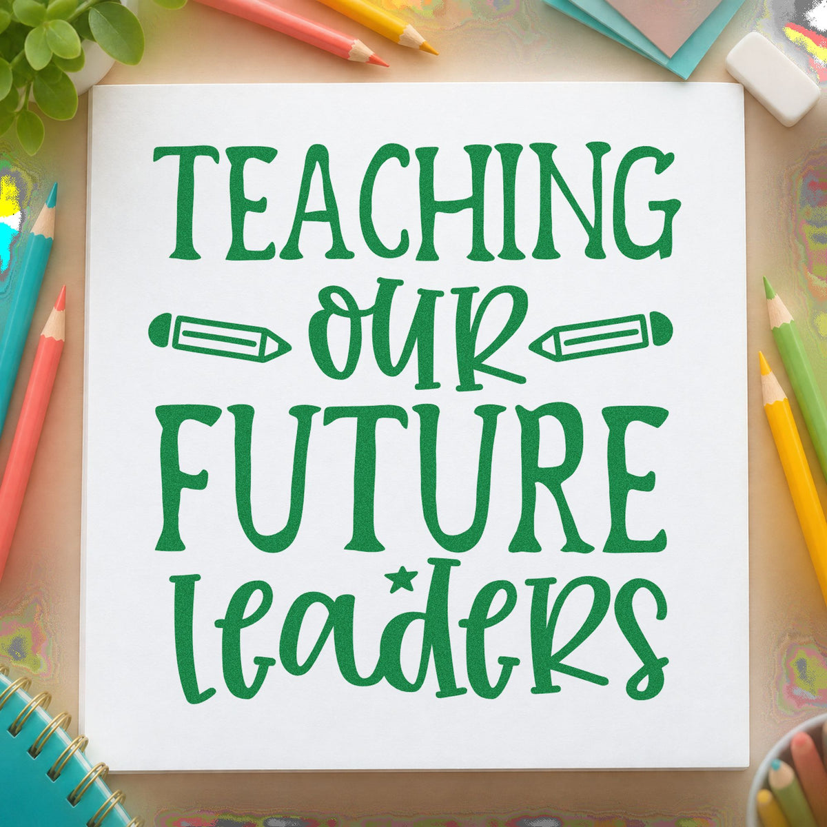 Teaching Our Future Leaders Slim Pre-Inked Stamp in use 3