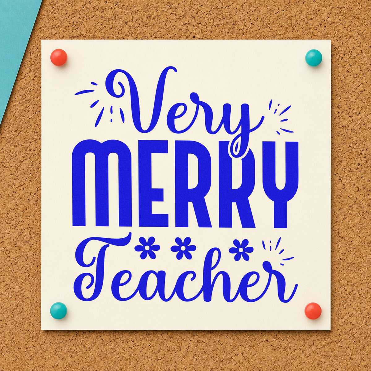 Very Merry Teacher Stamp – Self-Inking in use 6