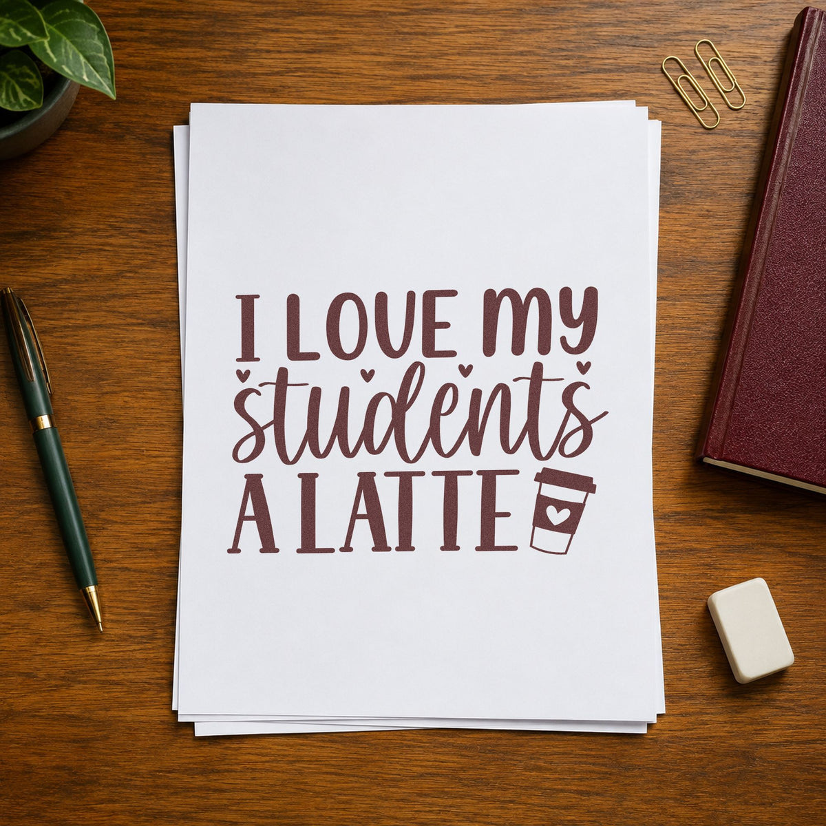 Love Students A Latte Hand Stamp – Duo in use 4