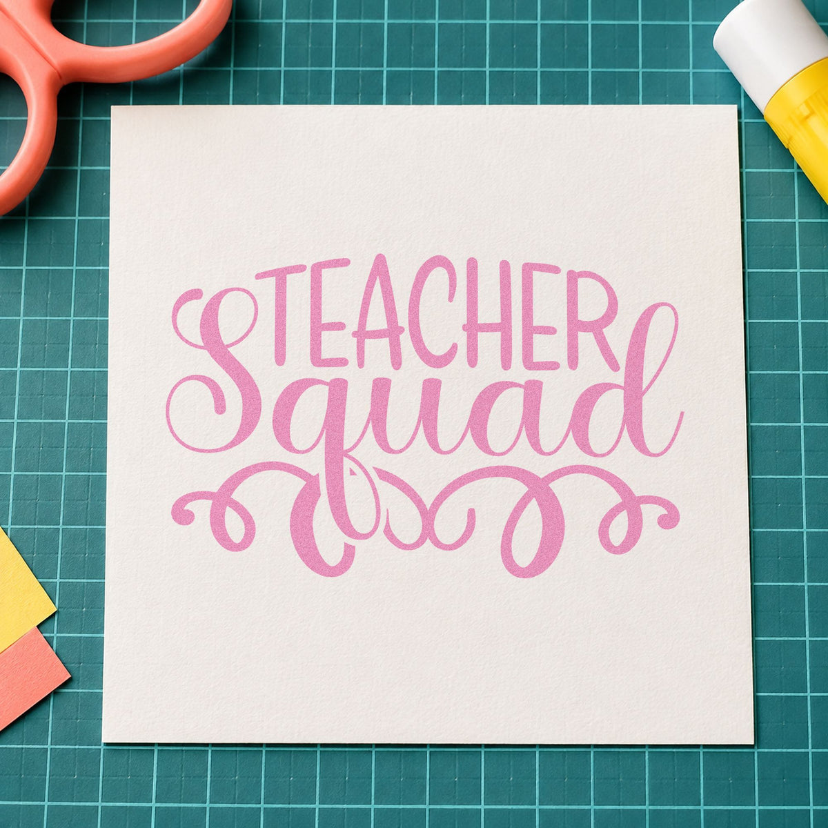 Teacher Squad Slim Pre-Inked Stamp in use 10