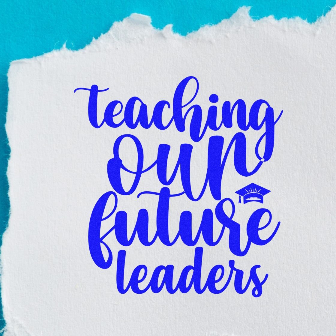 Teaching our future leaders rubber stamp design for teacher appreciation, classrooms, and school projects.