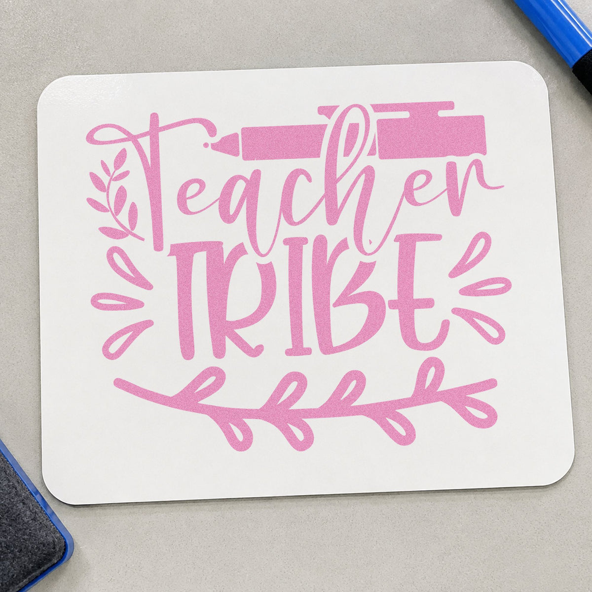 Teacher Tribe Pen And Leaves Leafy Branches Hand Stamp – Duo in use 10