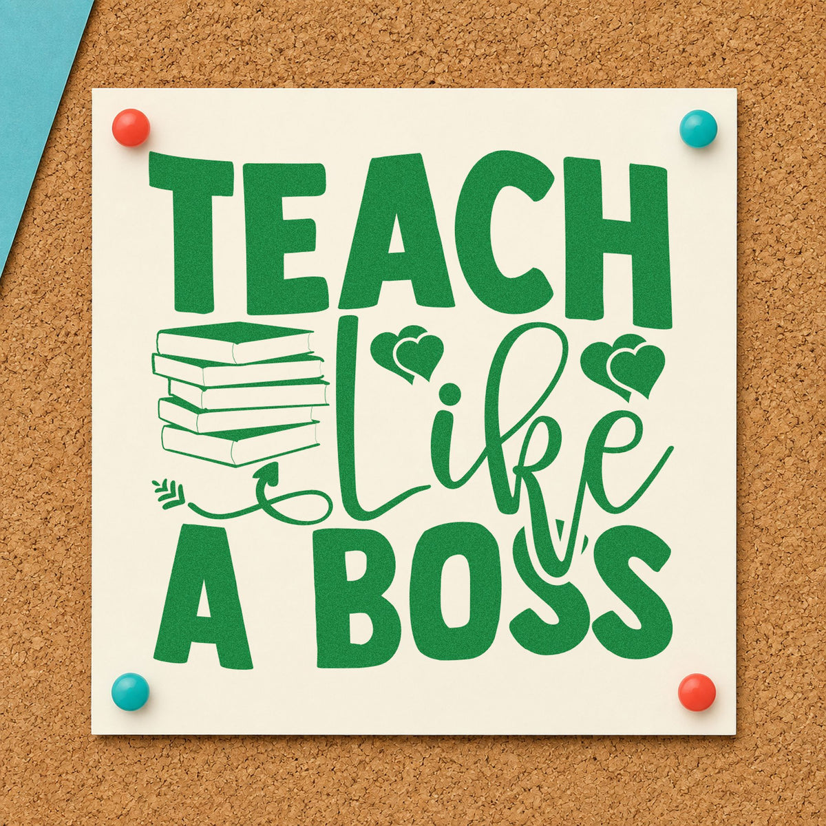 Teach Like A Boss Books Compact Pre-Inked Stamp – Slim in use 3