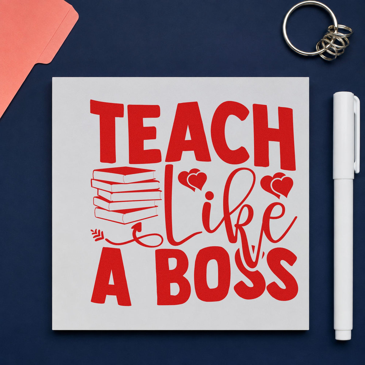 Teach Like A Boss Books Compact Pre-Inked Stamp – Slim in use 7