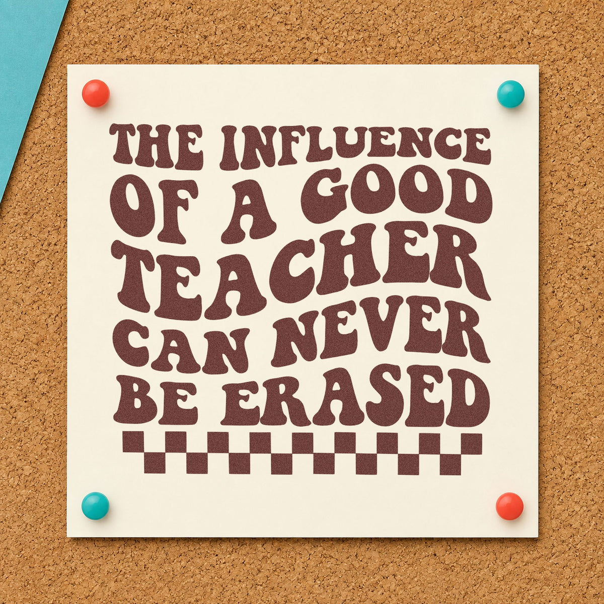 Good Teacher Lasting Influence Checkers Stamp – Duo Hand in use 4
