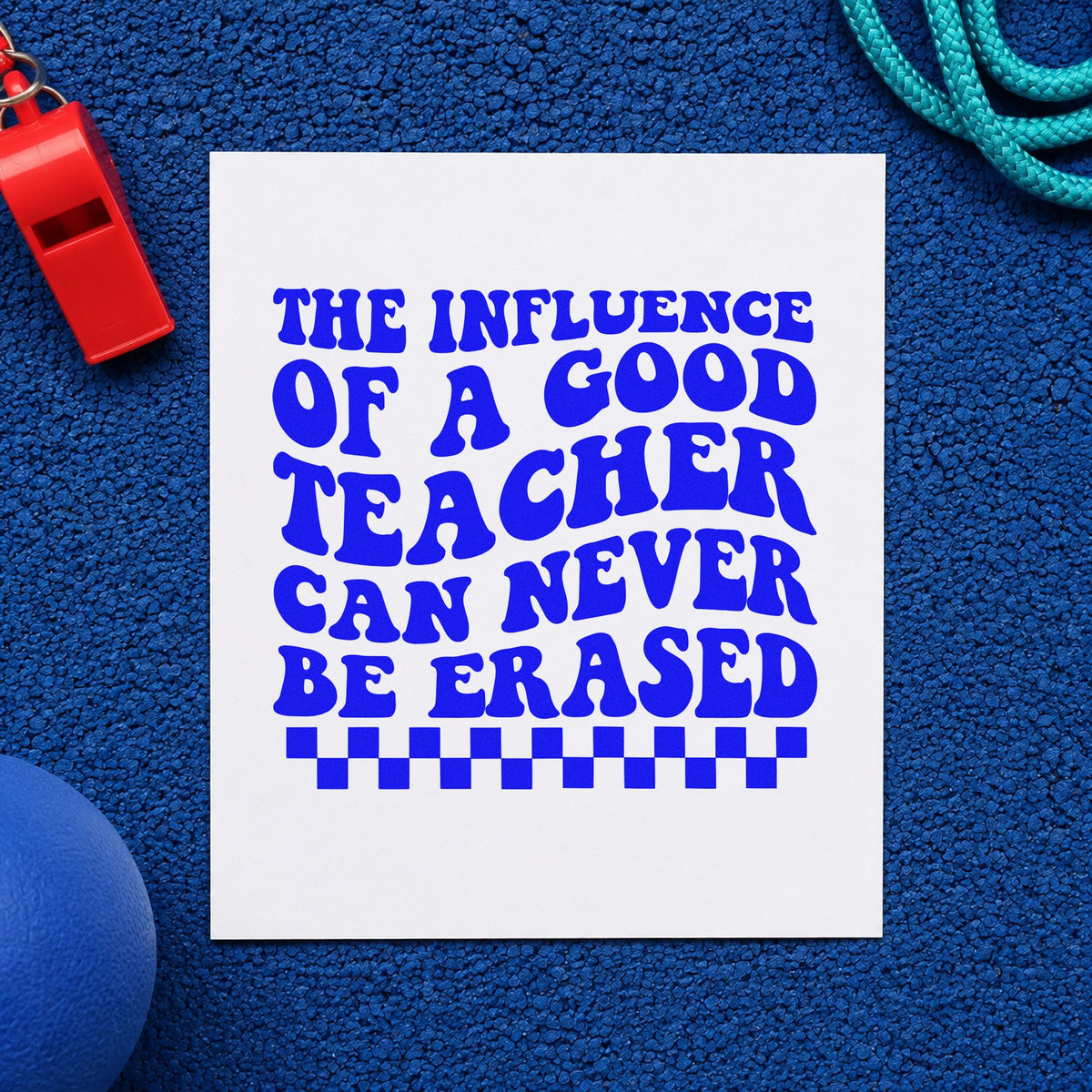 Good Teacher Lasting Influence Checkers Stamp – Duo Hand in use 6