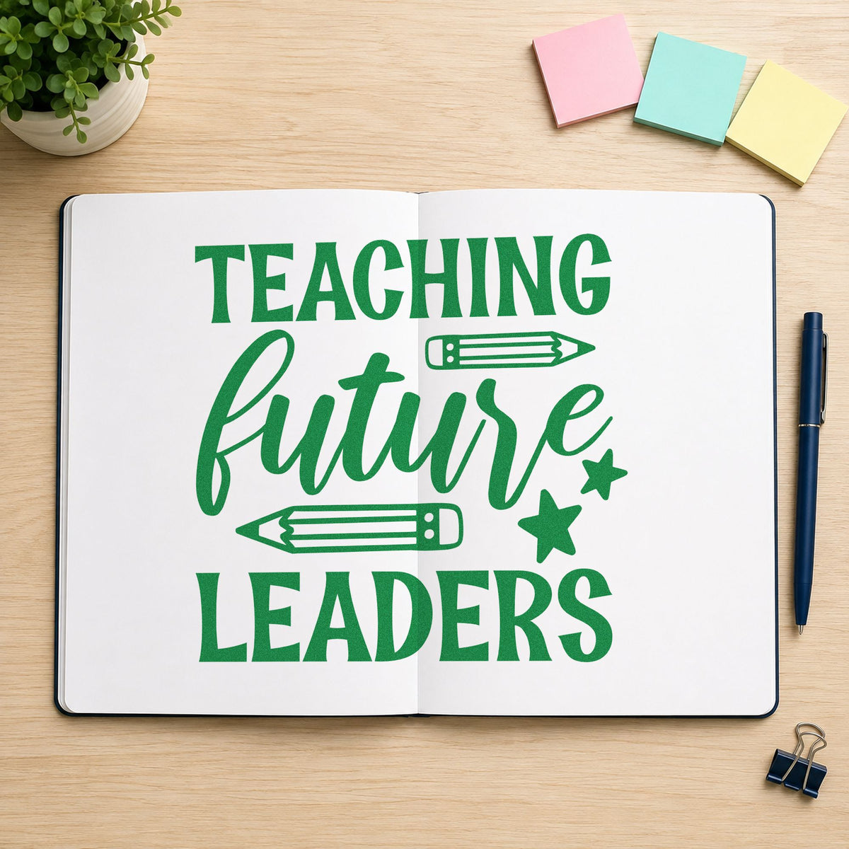 Teaching Future Leaders Pencils Pre-Inked Stamp – PSI in use 3