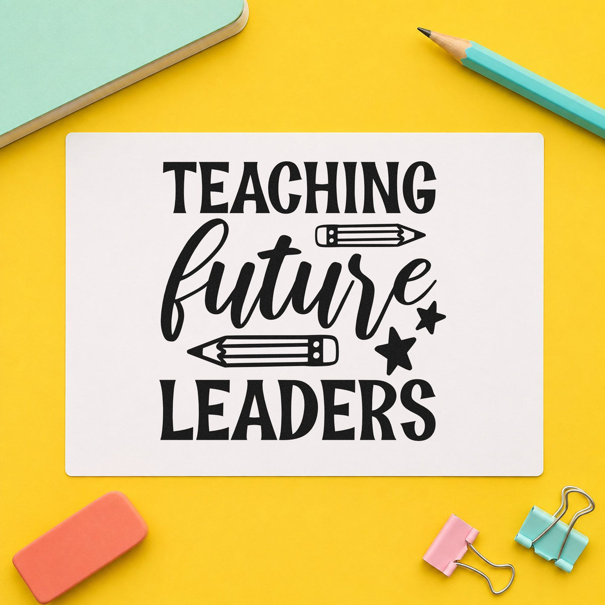 Teaching Future Leaders Pencils Pre-Inked Stamp – PSI in use 9