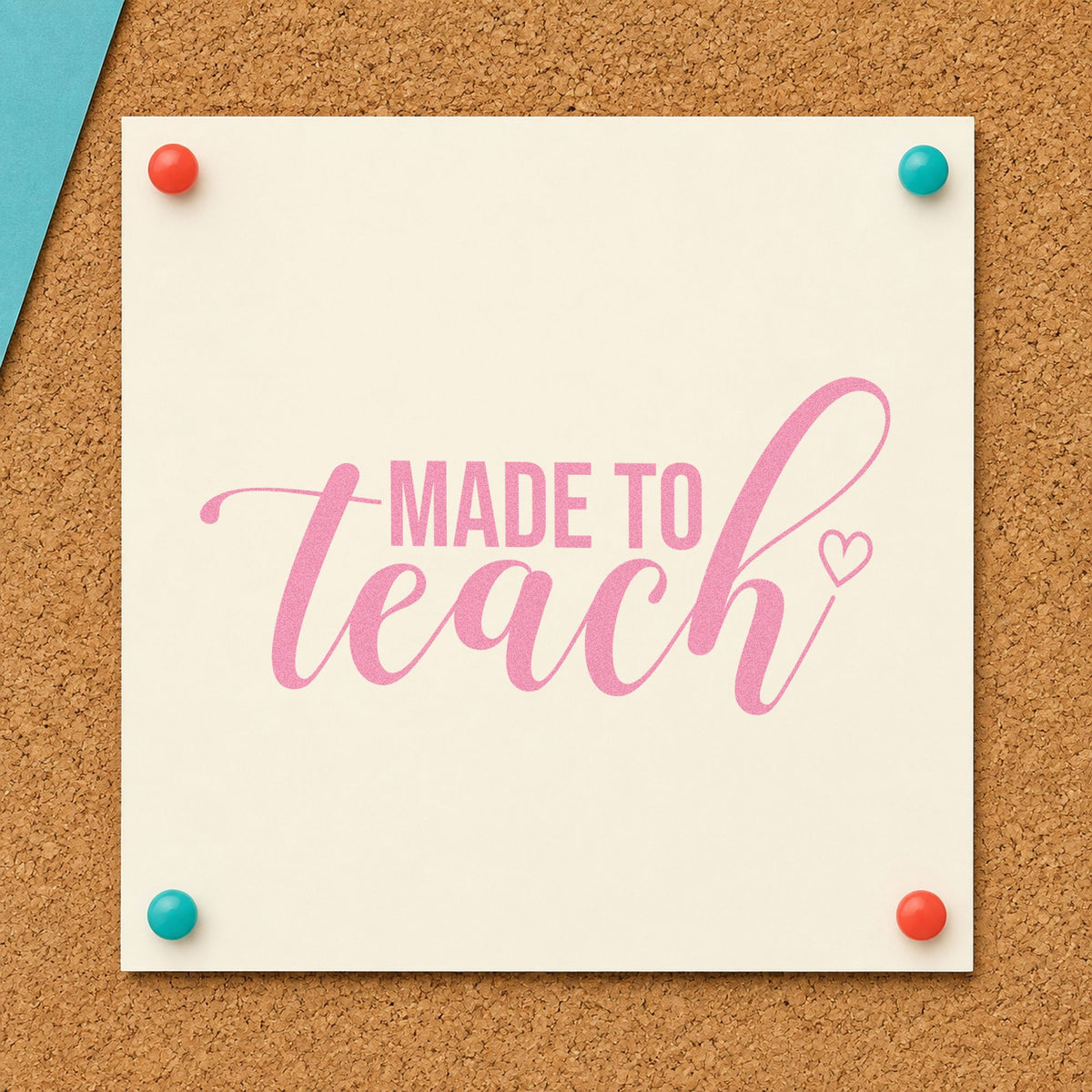 Made To Teach Outline Heart Self-Inking Craft Stamp in use 10