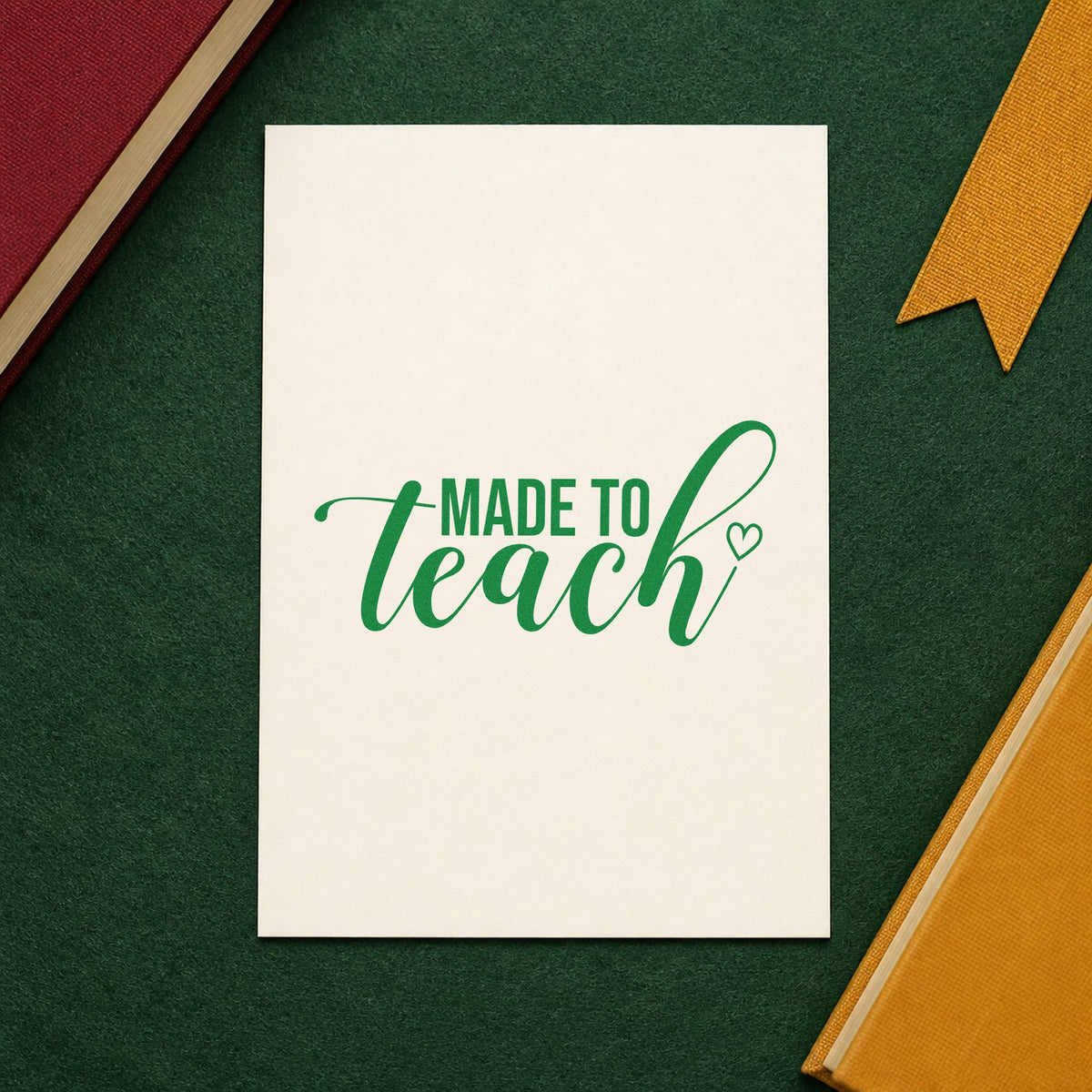 Made To Teach Outline Heart Self-Inking Craft Stamp in use 3