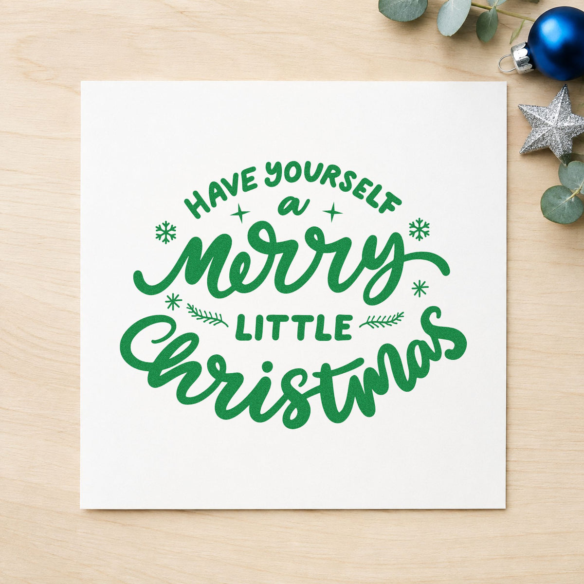 Have Yourself Merry Little Christmas Pre-Inked Stamp – Slim in use 8