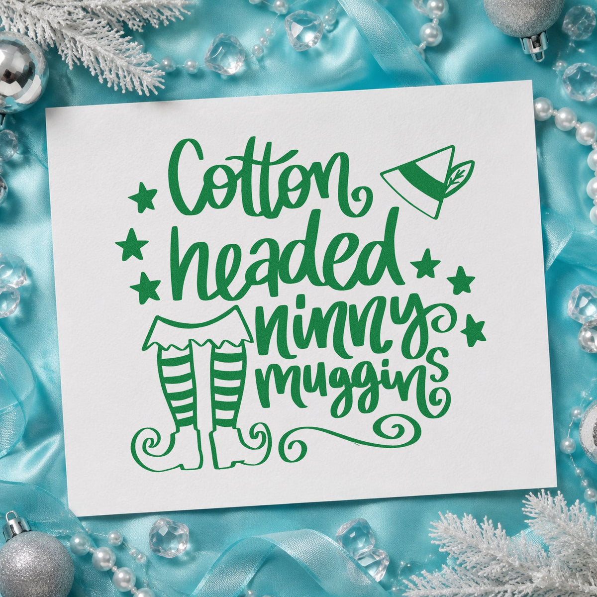 Cotton Headed Ninny Muggins Self-Inking Stamp in use 6