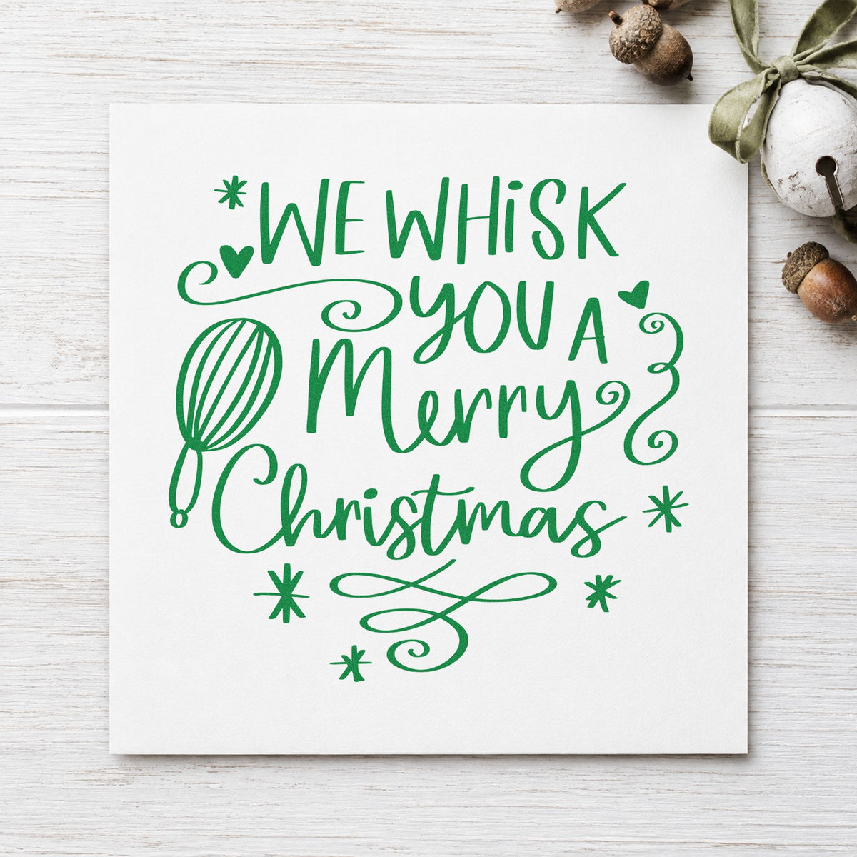 We Whisk You A Merry Christmas Stamp – Duo Hand in use 6
