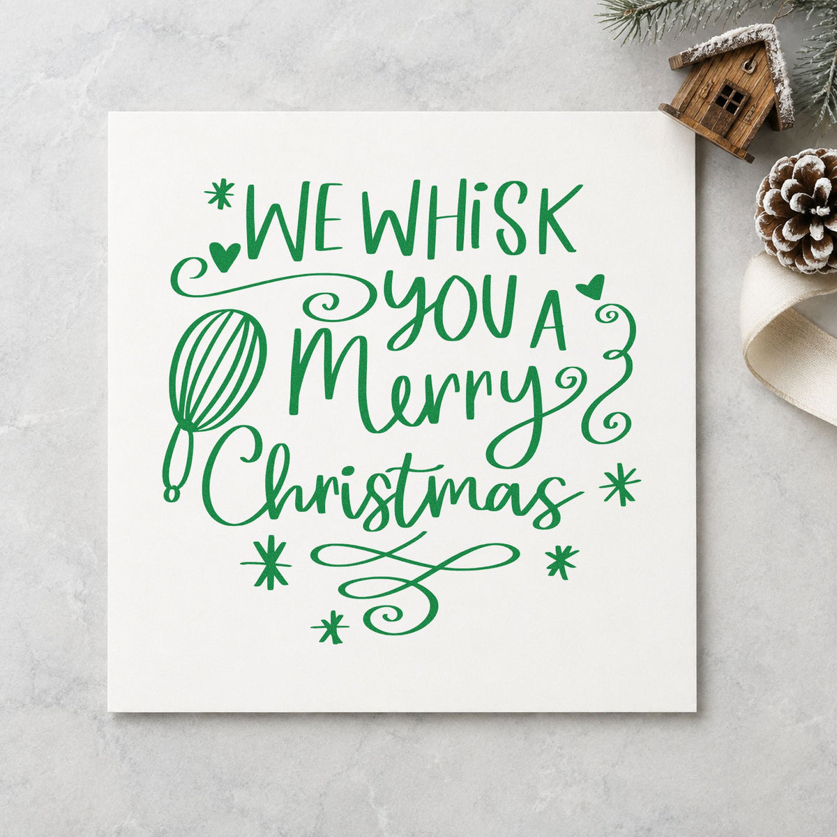 We Whisk You A Merry Christmas Stamp – Duo Hand in use 8