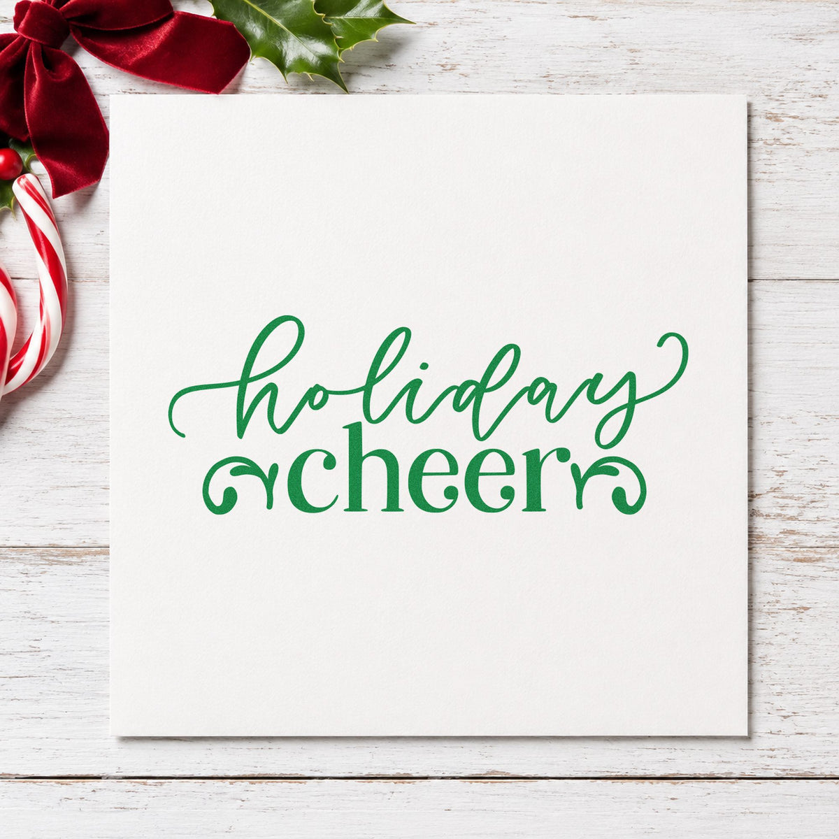 Holiday Cheer Flourishes Stamp – Duo Hand in use 6