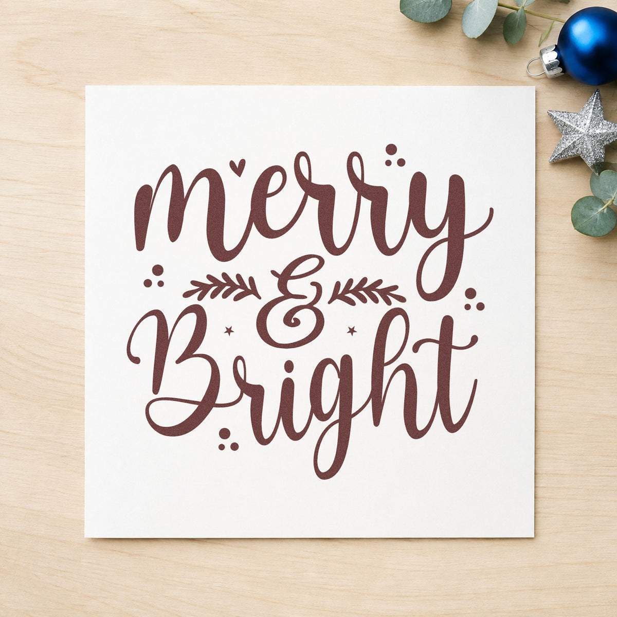Merry & Bright Botanical Sprig Duo Hand Stamp in use 4