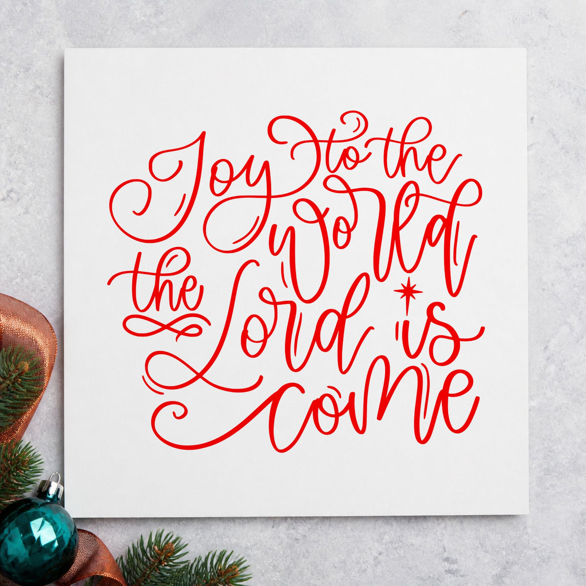 Joy World Lord Is Come Pre-Inked Stamp – Slim in use 5