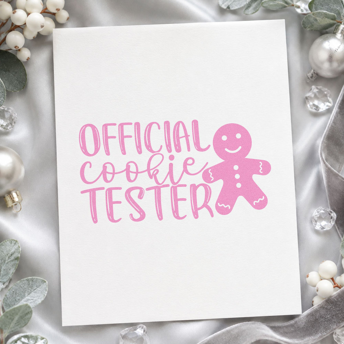 Official Cookie Tester Gingerbread Hand Stamp – Duo in use 10