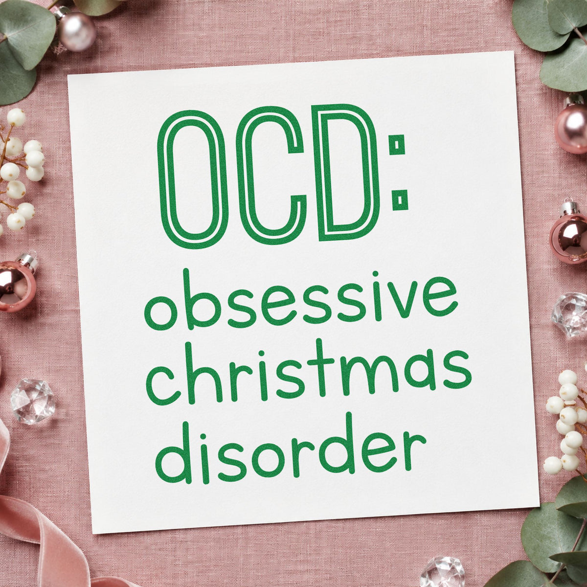 Obsessive Christmas Disorder Outline Detail Hand Stamp – Duo in use 8