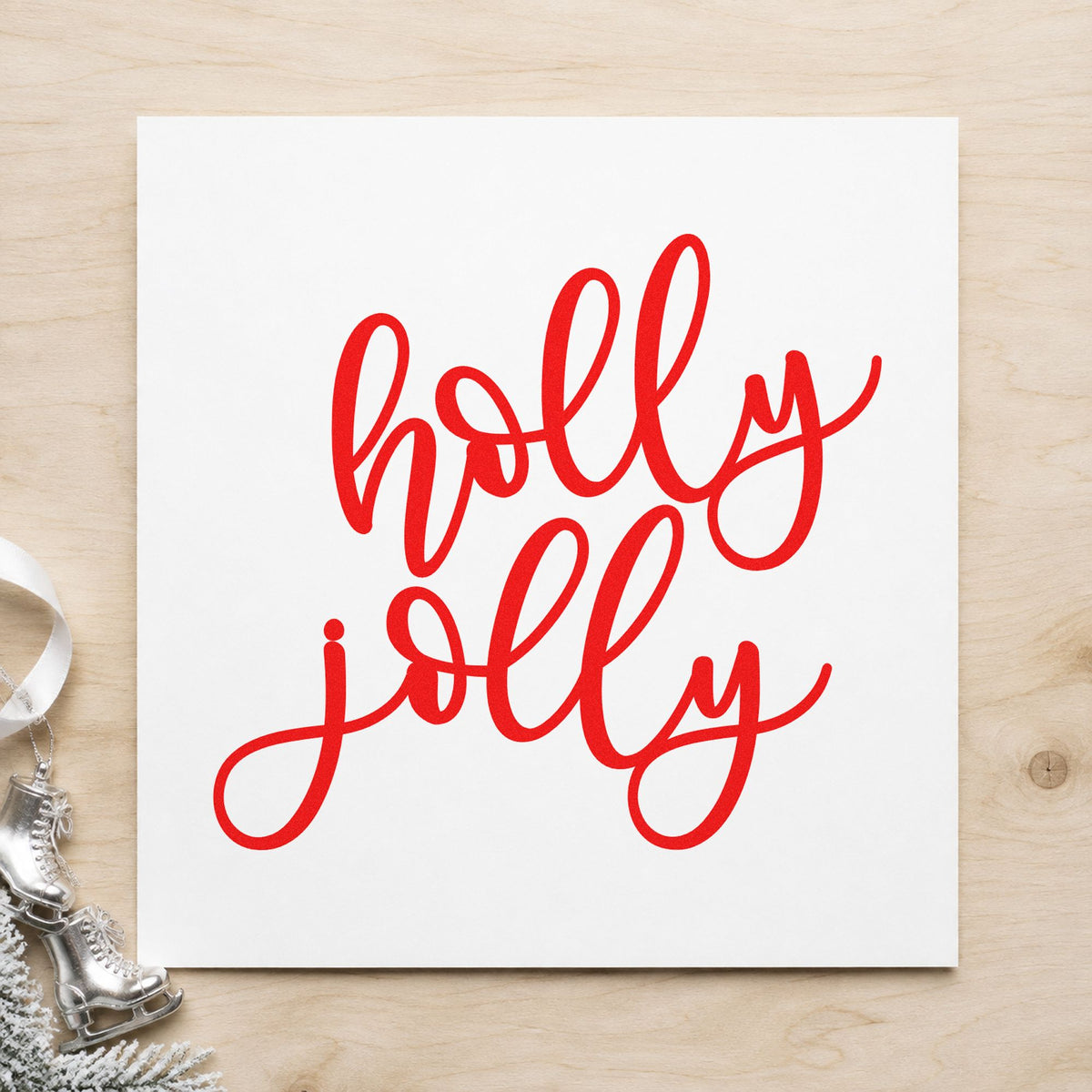 Pre-Inked Holly Jolly Stamp – PSI in use 5