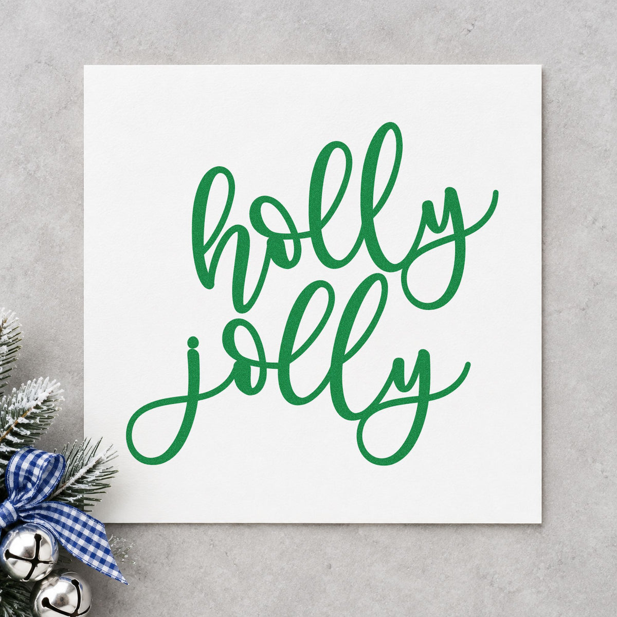 Pre-Inked Holly Jolly Stamp – PSI in use 8
