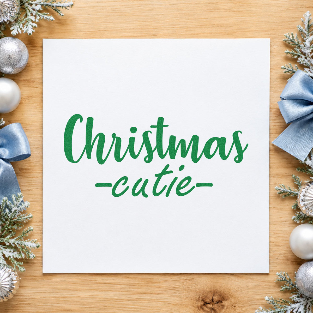 PSI Pre-Inked Christmas Cutie Stamp in use 3