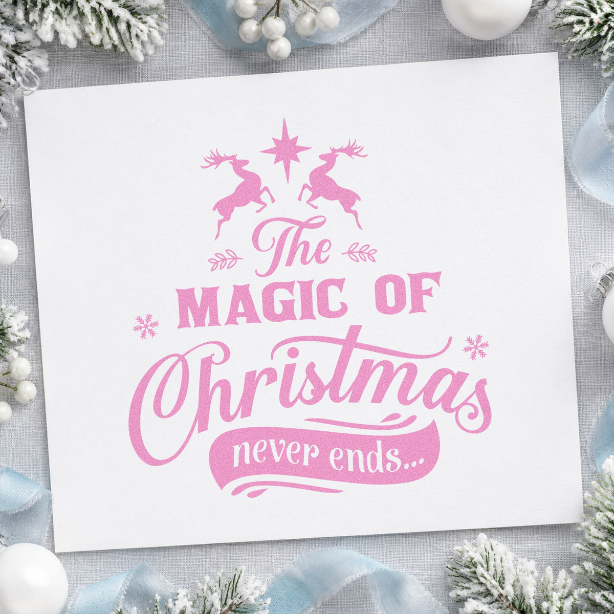 Magic Christmas Never Ends Stamp – Self-Inking in use 10