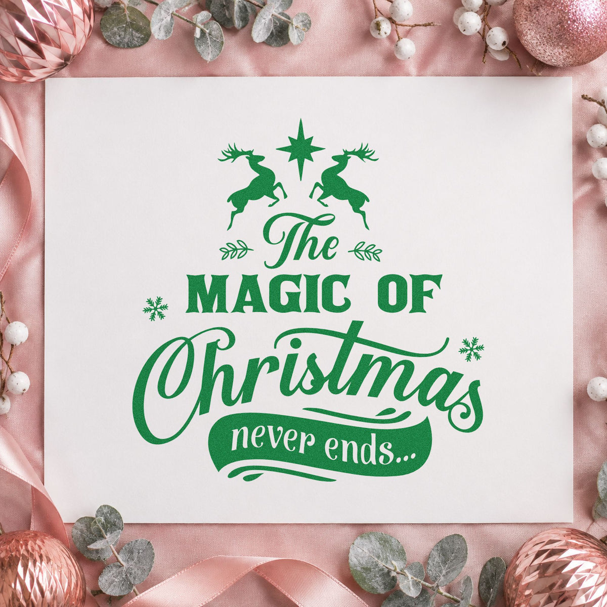 Magic Christmas Never Ends Stamp – Self-Inking in use 8
